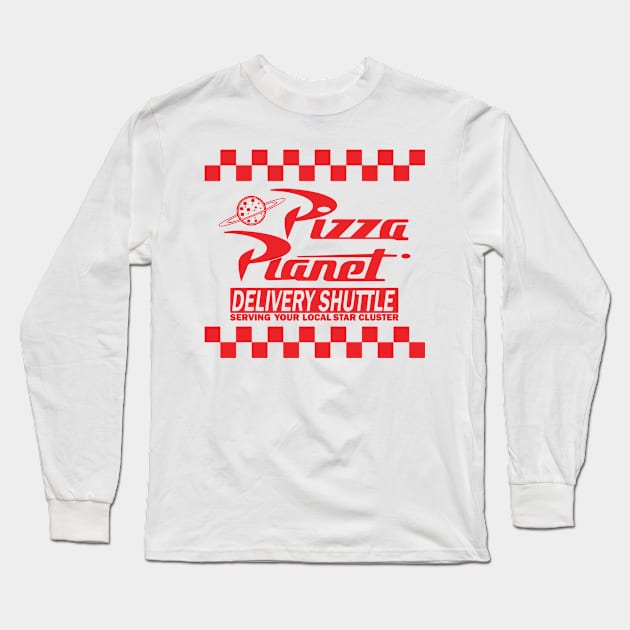 Pizza Planet Tribute - Fan Movie Theater Pizza Planet Movie Tribute - Pizza Planet best Tribute and Designs Piza Pitza Pitsa Planet Tribute - Pizza Lover Pizza Slice - Pizza and Chill Long Sleeve T-Shirt by TributeDesigns